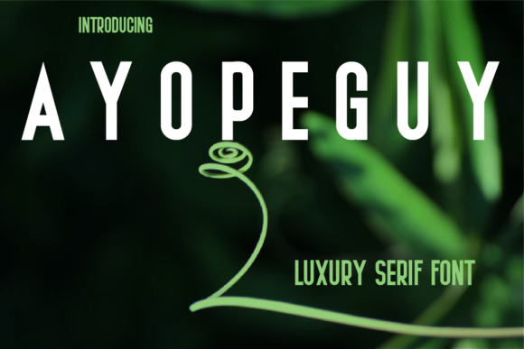 Ayopeguy Font Review: Modern Serif for Campaigns