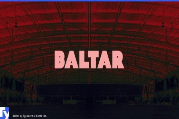 Baltar: The Heavy Sans Serif Font for Bold Crafts