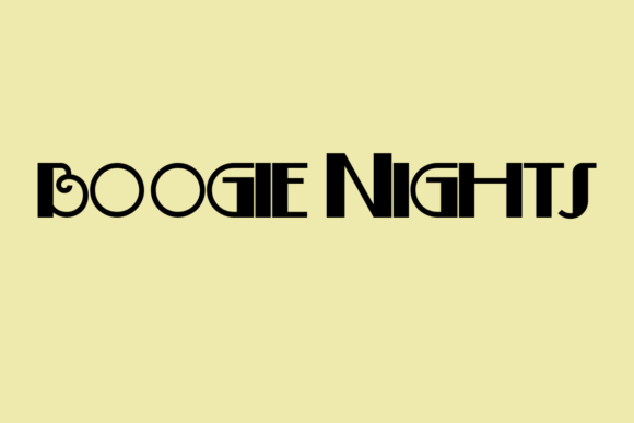 Boogie Nights: A Retro Sans Serif Font for Web Design