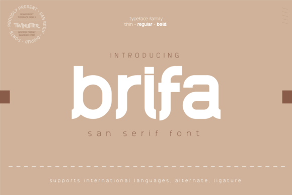 Brifa: A Bold Sans Serif Typeface for Modern Branding