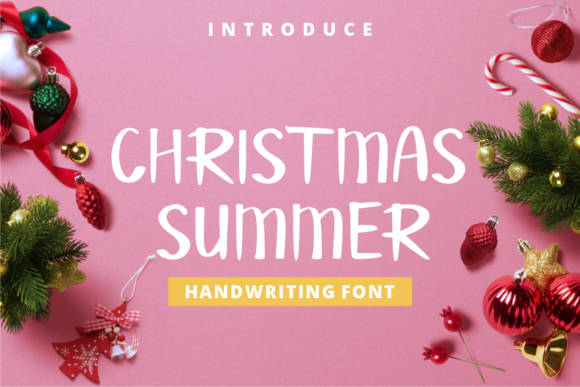 Christmas Summer: The Organic Font for Handmade Brands
