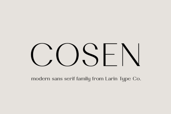 Cosen: The Modern Sans Serif Font for Handmade Brands