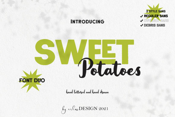 Designing with Sweet Potatoes: A Modern Vintage Typeface