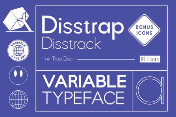 Disstrap and Disstrack: The Bold Sans Serif Font for Modern Brands