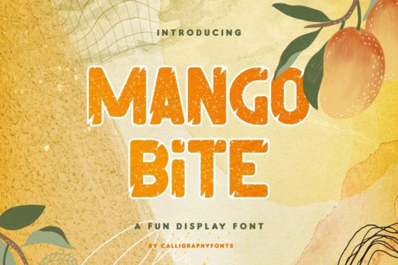 Mango Bite: A Fun Decorative Font for Crafters
