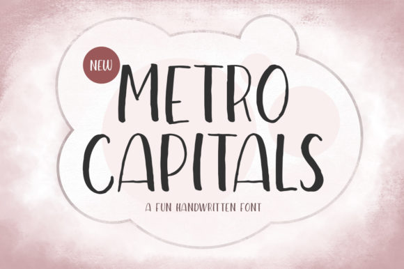 Metro Capitals: The Handwritten Font for Modern Branding