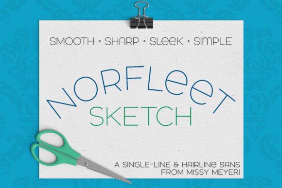 Norfleet Sketch single Line: A Modern Typeface for Branding
