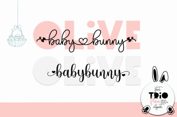 Olive Babybunny: A Dainty Script Handwritten Font for Campaigns