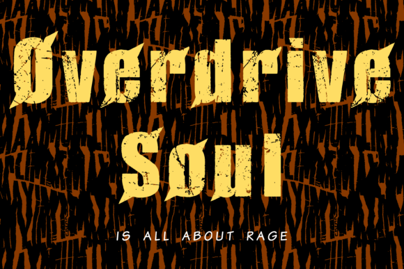Overdrive Soul: The Grunge Typeface for Bold Campaigns