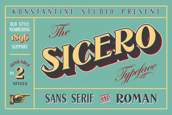 Sicero Font Review: A Bold Retro Typeface for Branding