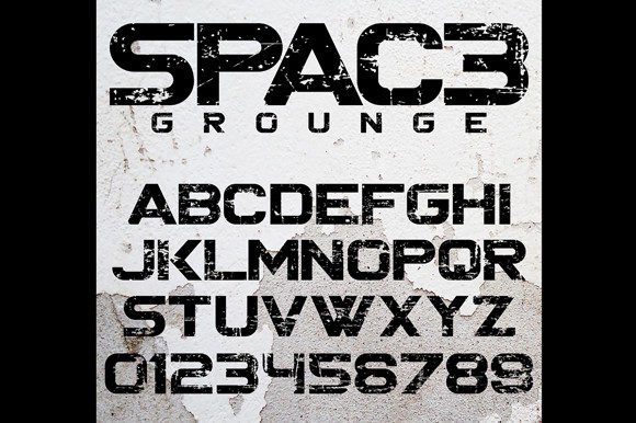 Spac3 Grounge: A Futuristic Typeface for Modern Editorial Design