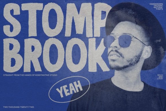Stomp Brook: A Bold Sans Serif Typeface for Retro Branding